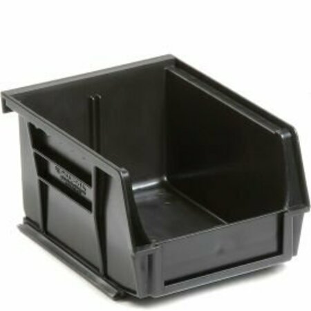 QUANTUM STORAGE SYSTEMS Hang & Stack Storage Bin, Plastic, Black, 24 PK QUS210BK**